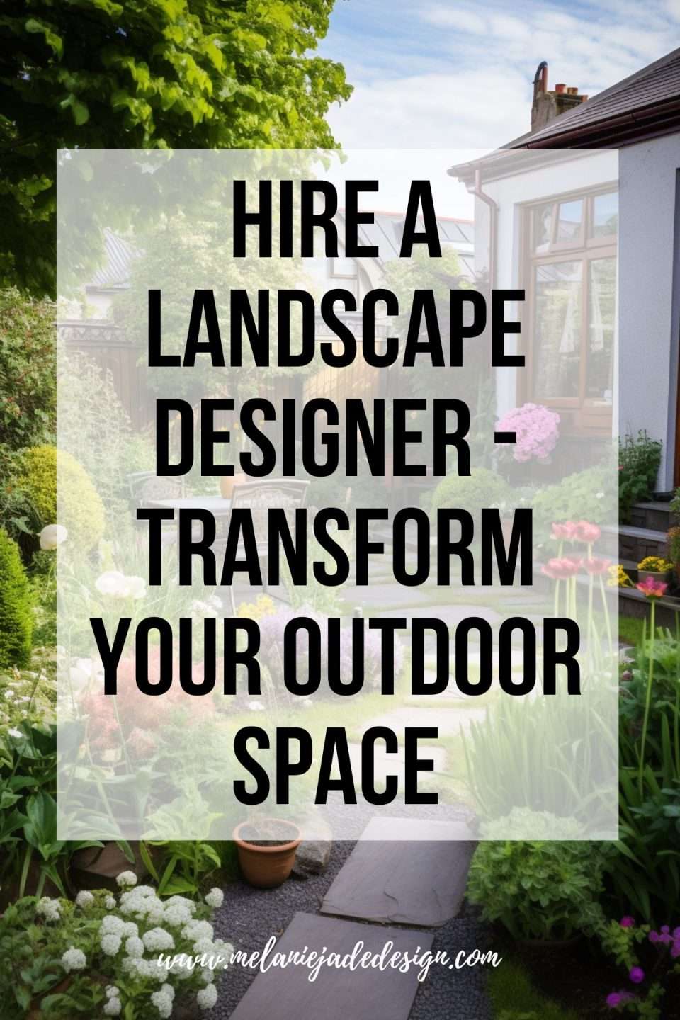 Hire a Landscape Designer - Transform Your Outdoor Space Pinterest pin