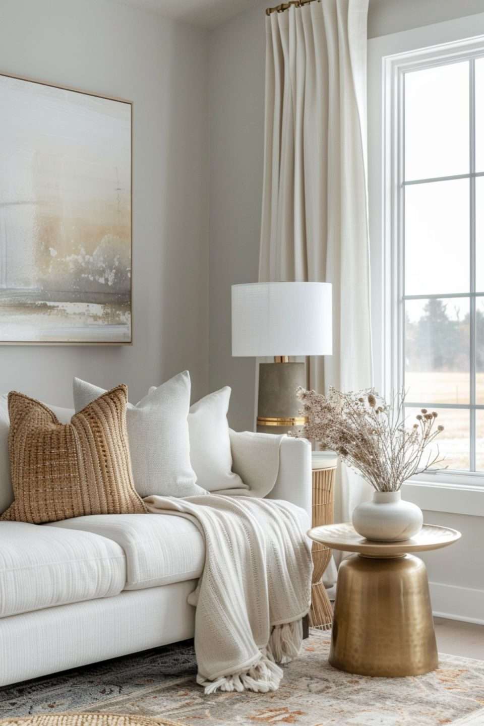 a newly built house with soft neutrals