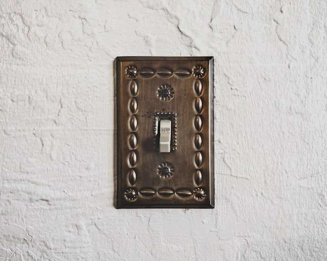 a decorative light switch